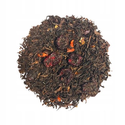 Herbata Czarna Liściasta "Cherry Lady"50g o aromacie wiśni i jagód Goji.