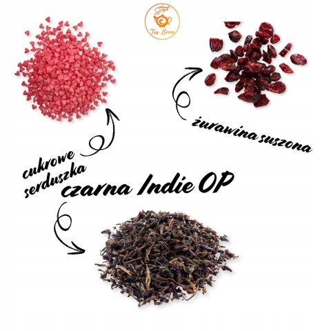 Herbata Czarna Liściasta "Cranberry Love" 50g o żurawinowo-słodkim aromacie