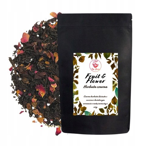 Herbata Czarna Liściasta "Fruit & Flower" 100g z z nutą żurawiny i róży