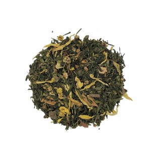 Herbata Zielona Liściasta Sencha "Dolce Sapore" 50g z jabłkiem, cynamonem