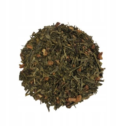 Herbata Zielona Liściasta Sencha "Gruszkowy Karmel" 50g z gruszką, karmelem