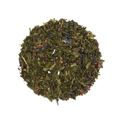 Herbata Zielona Liściasta Sencha "Kwiat Granatu" 100g z granatem