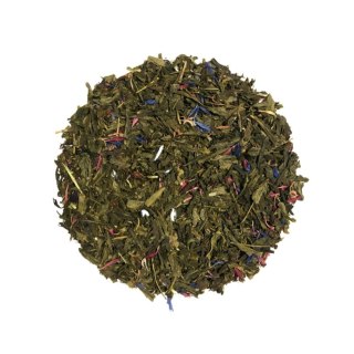 Herbata Zielona Liściasta Sencha "Kwiat Granatu" 50g z granatem