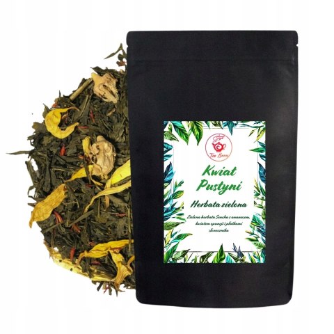 Herbata Zielona Liściasta Sencha "Kwiat Pustyni" 50g z ananasem