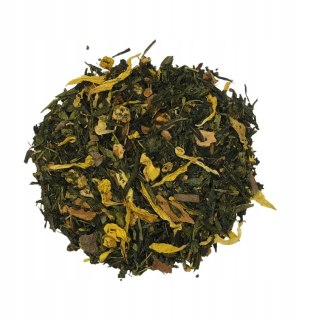 Herbata Zielona Liściasta Sencha "Primavera" 100g z kwiatem i owocem bzu