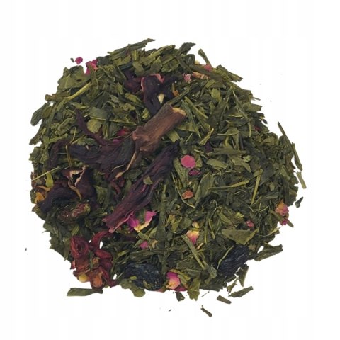Herbata Zielona Liściasta Sencha "Winny Ogród" 50g z winogronem, hibiskusem